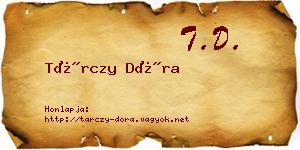 Tárczy Dóra névjegykártya